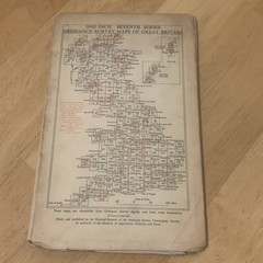 Ordnance Survey One Inch Map 129 Seventh Series Ludlow 1952 OS