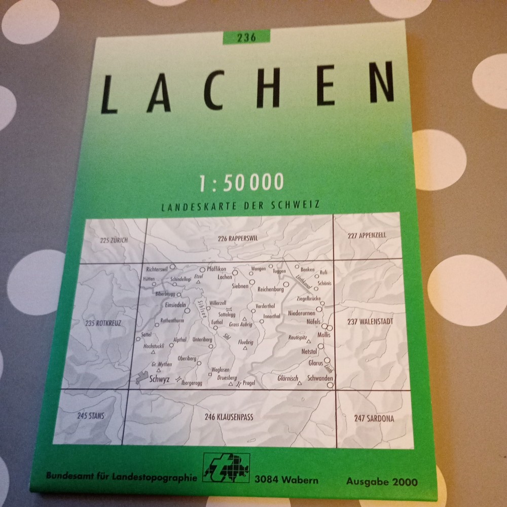 Lachen, 236 (1/50) [German] [Sheet map, folded]