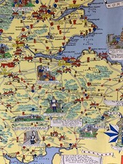 Map of England and Wales, Verso Scotland, John Bartholomew 1971 VGC