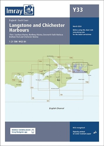 Imray Y Series Y33 Langstone and Chichester Harbours (Map) Y Charts