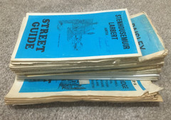 BUNDLE OF 22 VINTAGE STREET MAPS SCOTLAND