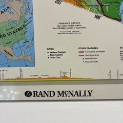 17″ x 22″ Rand McNally Markable Map of United States Two-Sided Pre-owned