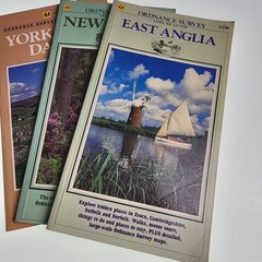 3x Ordnance Survey Leisure Guide Lot East Anglia New Forest Yorkshire Dale