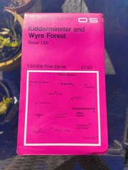 Ordnance Survey 1:50000 First Series Sheet 138 Kidderminster & Wyre Forest 1974