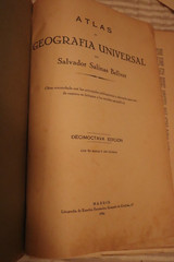 1942 Color Maps ATLAS DE GEOGRAFIA UNIVERSAL SALVADOR SALINAS BELLVER 9″ x 13″