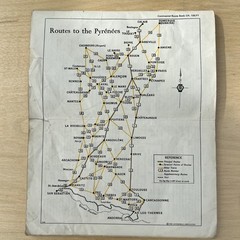 Vintage AA Route Maps x6 Europe Collectibles Driving Memorabilia Arts Crafts
