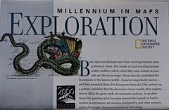 National Geographic Society Map: Millennium in Maps – Exploration 1998