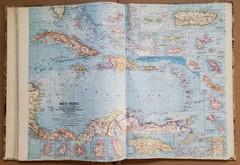 Vintage National Geographic Society Atlas Folio 1958 with 46 Maps