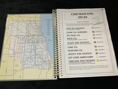 CHICAGOLAND ATLAS 2000 Edition by American Map Corp. Hardcover & Spiral