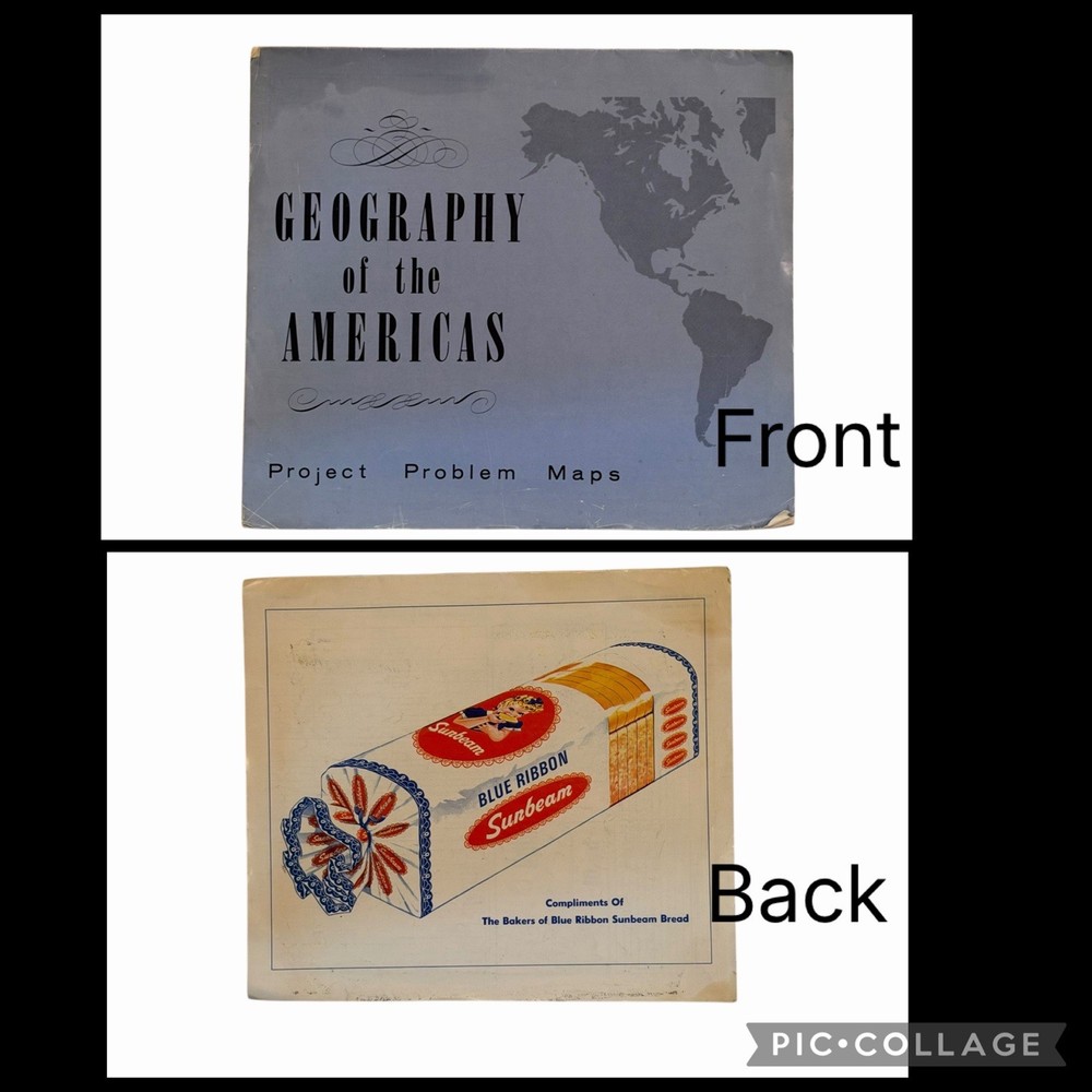 1967 Geography of the Americas Education Resource Blue Ribbon Sunbeam Promo