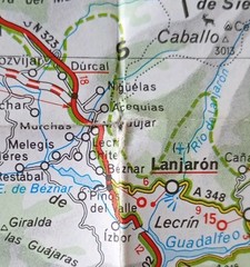 Michelin Map 446: Andalucia, Costa del Sol • Scale – 1:400 000, 1cm: 4km (1997).