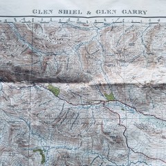 GLEN SHIEL & GLEN GARRY Ordnance Survey One Inch Sheet 41 Popular Edition 1947