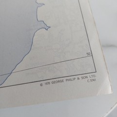 RAC Route Map Of Great Britain 1970 Through Routes Based on Weymouth
