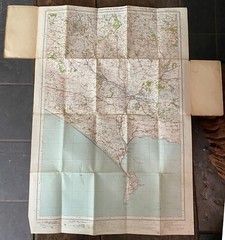 OS Popular Edition Weymouth and Dorcester Sheet 140 linen, 1919