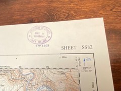 ORDNANCE SURVEY Sheet SS82 SOMERSET / DEVON Provisional Ed. OS Map M172