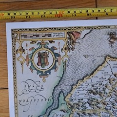Tudor map of Monmouthshire by John Speed