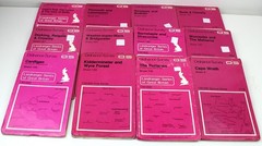 JOB LOT 12 Ordnance Survey Maps bundle Pink British Britain 1:50000 Second Seri