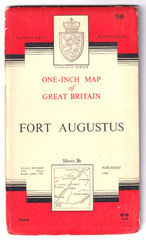 FORT AUGUSTUS – Ordnance Survey One Inch Map (Seventh Series)