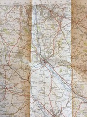 1956 Ordnance Survey One Inch Seventh Series Map 119 Stafford (incl Newport )