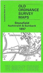 MAP OF Stonefield 1897: Lanarkshire Sheet 11.15 by Gilbert Torrance Bell NEW