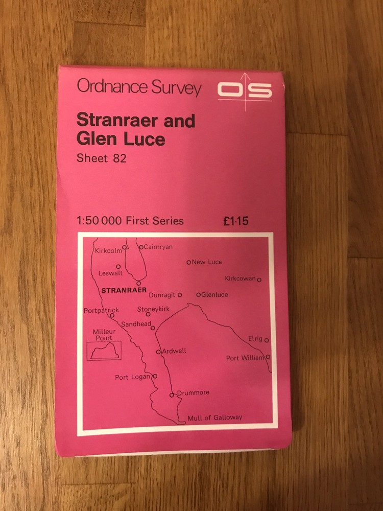 Ordnance Survey Map Sheet 82 – Stranraer And Glen Luce