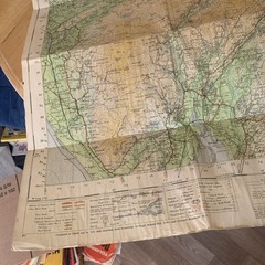 Ordnance Survey Map The Lake District One Inch Cloth 1948