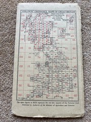 Vintage OS One Inch Map -Chester – Sheet 109 -1947 – Ordnance Survey