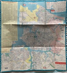Vintage Esso Map of Norfolk, Portsmouth, Hampton, Newport News & Visitor’s Guide