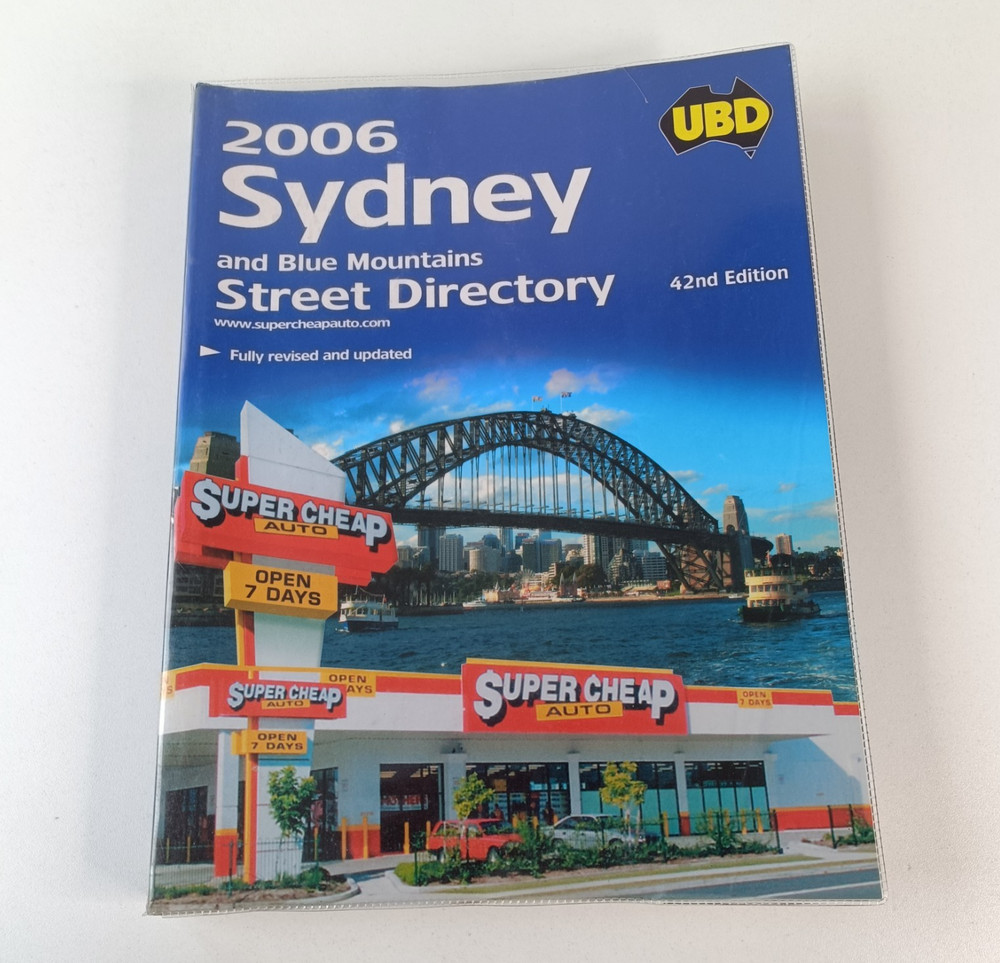 2006 Sydney and Blue Mountains Street Directory UBD Large Paperback Book