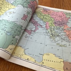 Phillips Australian Commonwealth Atlas Vintage 1955