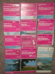 SCOTLAND, SOUTH, BOARDERS, LANDRANGER OS ORDNANCE SURVEY MAPS JOB LOT SET BUNDLE
