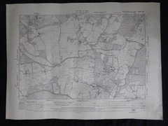Vintage 1946 LITTLE BERKHAMPSTEAD EPPING GREEN V LARGE SCALE MAP SHEET 16¾”x22½”