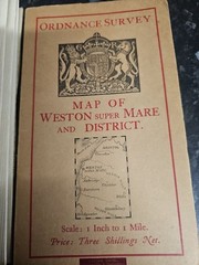 Vintage Ordnance Survey & Bartholomew’s One &Half Inch Maps Exmoor Weston