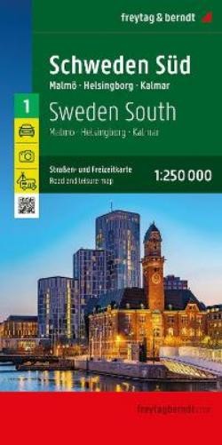 Freytag-Berndt Sweden South Road and Leisure Map (Map)