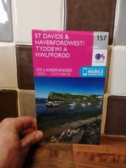 ST DAVID’S & HAVERFORDWEST #157 ORDNANCE SURVEY LANDRANGER