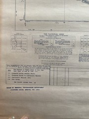Vintage 1966 OS Large Scale National Grid Map Of Plymouth Sound & Coastline