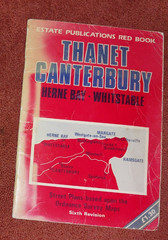 Vintage Thanet Canterbury Kent Estate Publications Red Book Road Street Maps