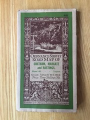 1928 Ordnance Survey Half Inch Road Cloth Map 40 Chatham , Margate And Hastings