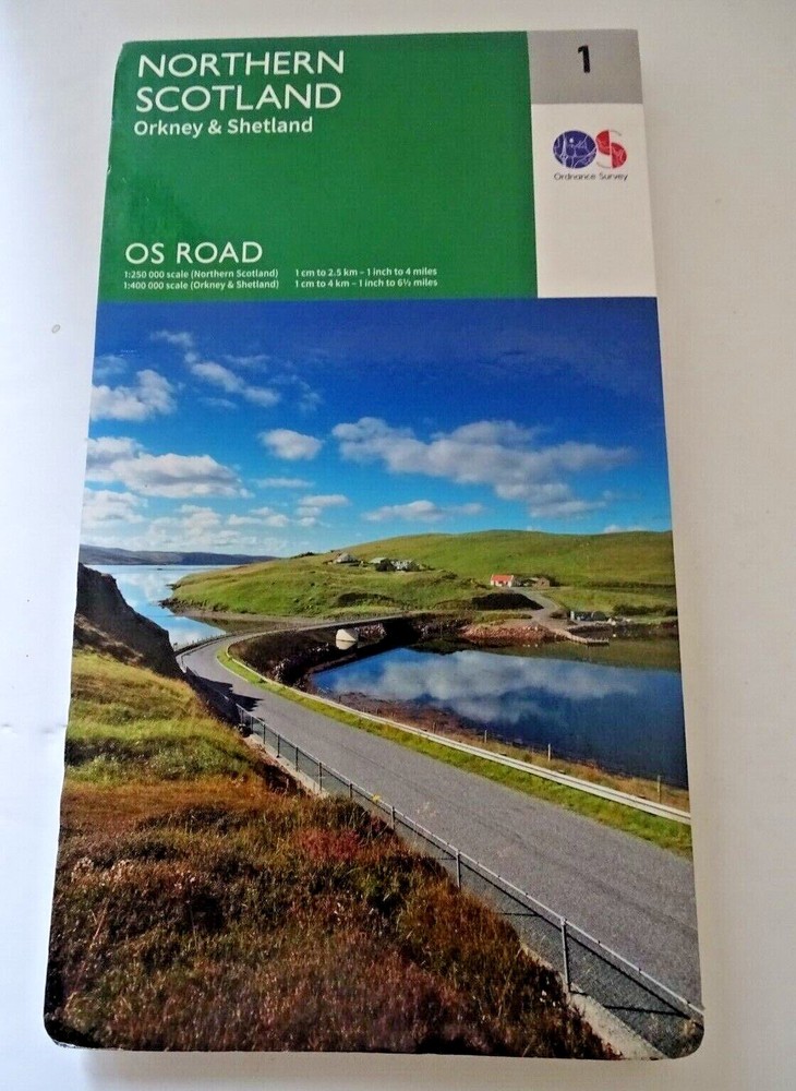 Ordnance Survey Road Maps – 1 inch to 4 miles