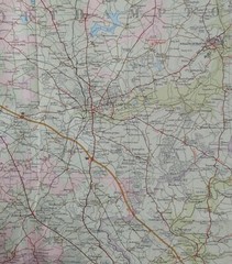 Bartholomew Half-Inch Contoured Map, Sheet 19: Warwickshire (1967).