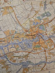 Vintage Michelin Map No. 408 Netherlands 🇳🇱 Pays-Bas – Rotterdam & Amsterdam