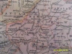 Antique Map. SPAIN & PORTUGAL. c1900. VG.