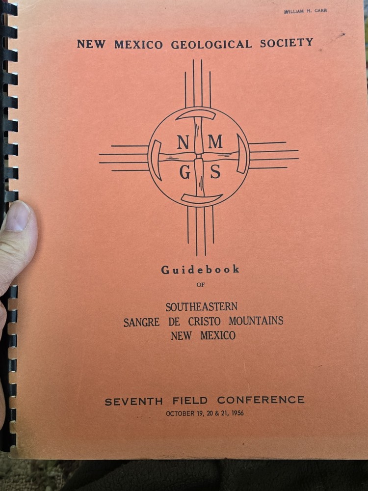 New Mexico Geological Society Seventh Field Conference Oct 19, 20, & 21, 1956
