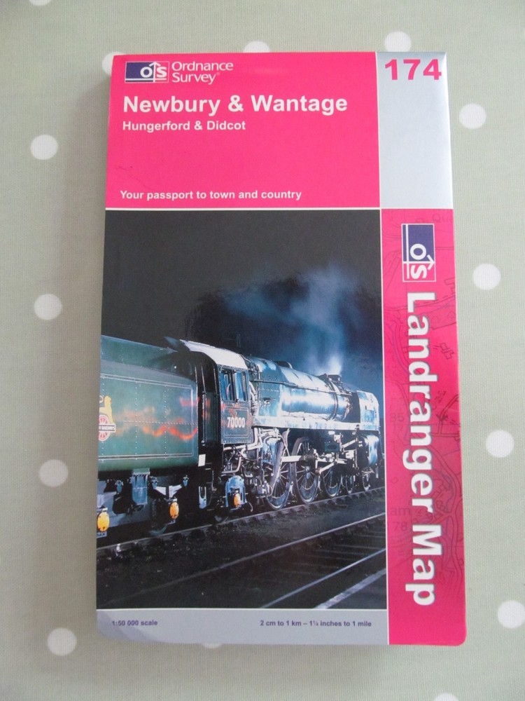 OS LANDRANGER MAP 174 NEWBURY & WANTAGE ORDNANCE SURVEY