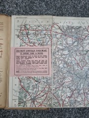 Antique Vintage MICHELIN Tyres Edition Map No.16, Birmingham To Cambridge Rare
