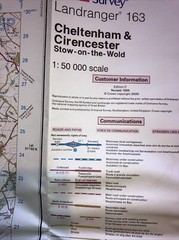 Vintage Ordnance Survey Landranger Cheltenham & Cirencester 1999 Map 163