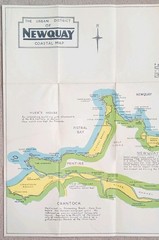 3 Street Maps of Newquay, Cornwall.