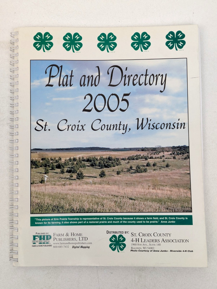 Wisconsin Land Atlas & Plat Book 1995 To 20017 ~ MANY COUNTIES ~ YOUR CHOICE