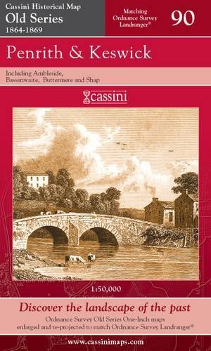 unknown Penrith and Keswick (Map) Cassini Old Series Historical Map (UK IMPORT)