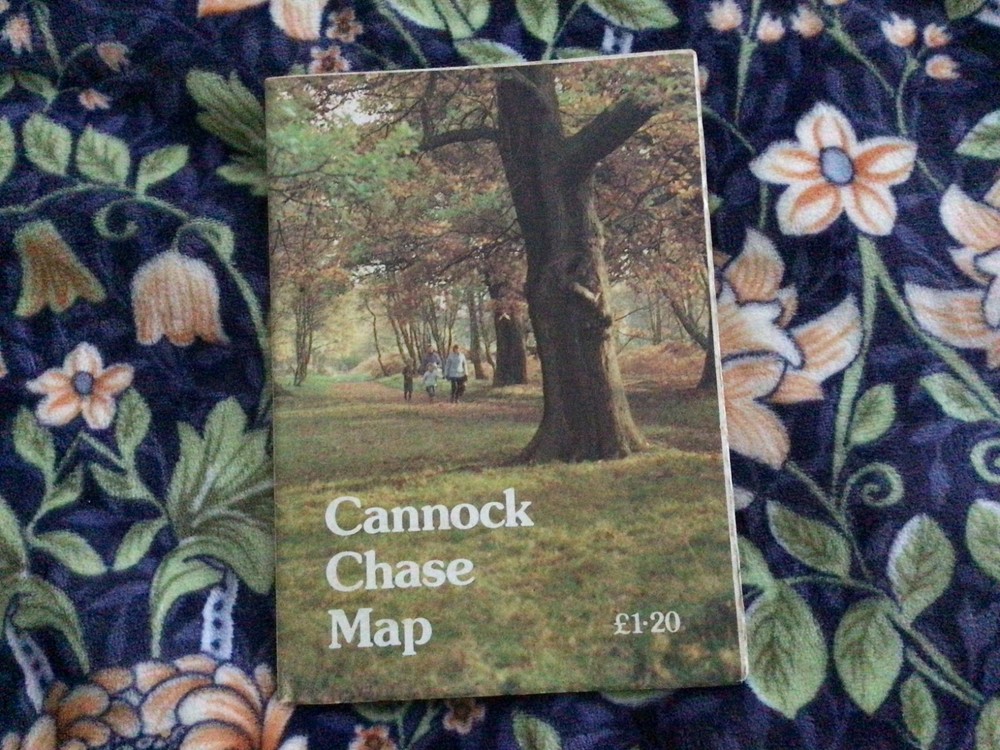 Cannock Chase Map Booklet Vintage local by Welsh Water with Visitors Information